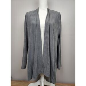 Maurices Womens Size XL Open Front Cardigan Sweater Gray Lightweight
